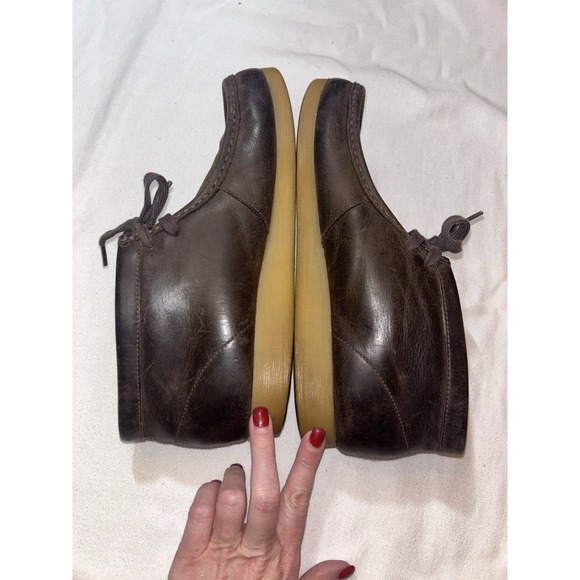 Clarks Wallabee Brown Ankle boot size 9 mens Granola Trendy Preppy - Picture 8 of 11